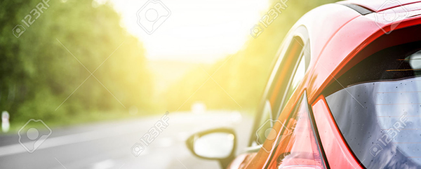 Car on the road.